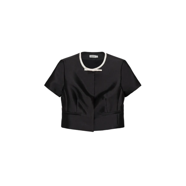 SIMKHAI Naelle Top in Black Frost Multi