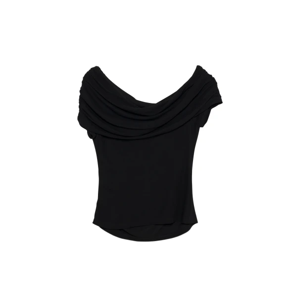SIMKHAI Natassa Jersey Top in Black