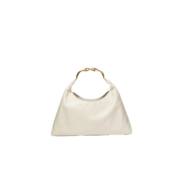 SIMKHAI Nixi Leather Hobo Bag in Sand
