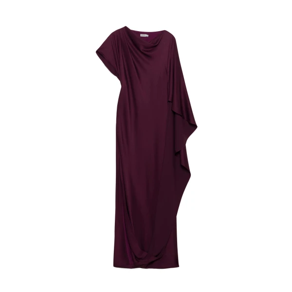 SIMKHAI Ora Satin Gown in Fig
