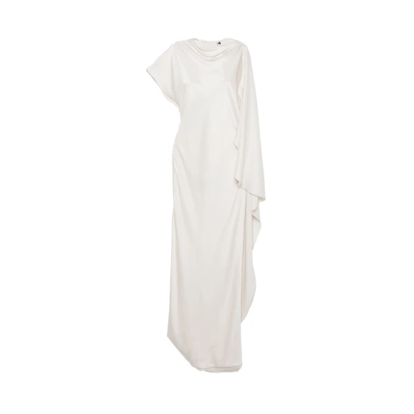 SIMKHAI Ora Satin Gown in Ivory