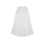 SIMKHAI Ovie Midi Skirt in White