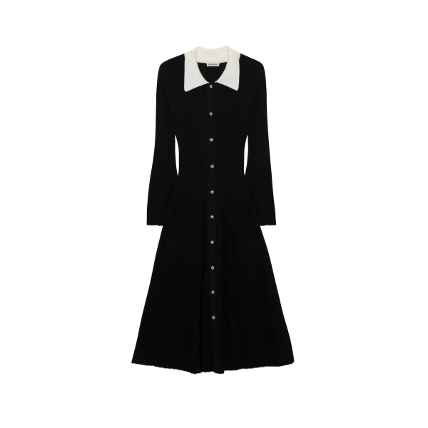 SIMKHAI Philippa Knit Mini Dress in Black
