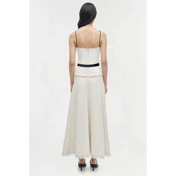 Quinlin Midi Dress in Snow Multi - Image 5