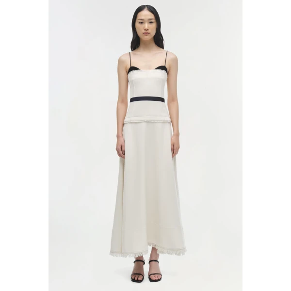 Quinlin Midi Dress in Snow Multi - Image 6