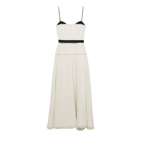 SIMKHAI Quinlin Midi Dress in Snow Multi