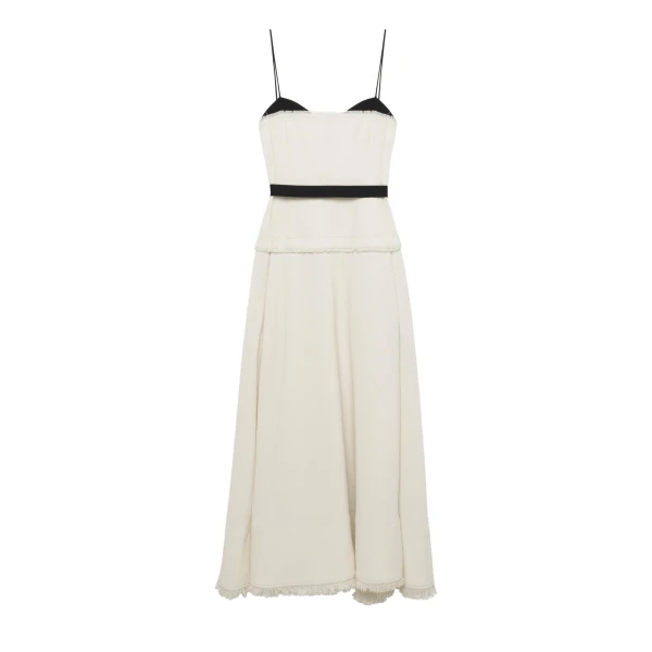 SIMKHAI Quinlin Midi Dress in Snow Multi