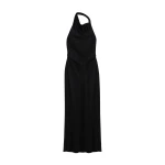 SIMKHAI Reannon Draped Satin Gown in Black