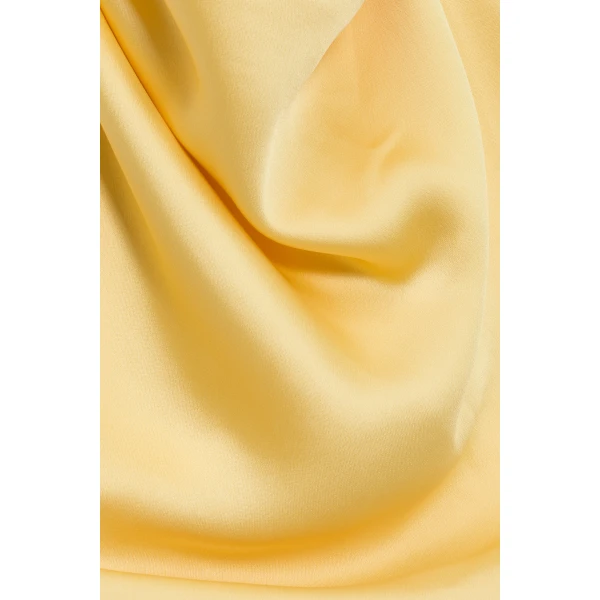 Reannon Draped Satin Gown in Golden Haze - Image 6