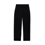 SIMKHAI Reid Silk Georgette Pant in Black