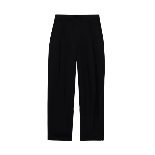 SIMKHAI Reid Silk Georgette Pant in Black