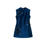 SIMKHAI Renza Embellished Mini Dress in Ink