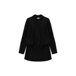 SIMKHAI Rianna Satin Mini Dress in Black