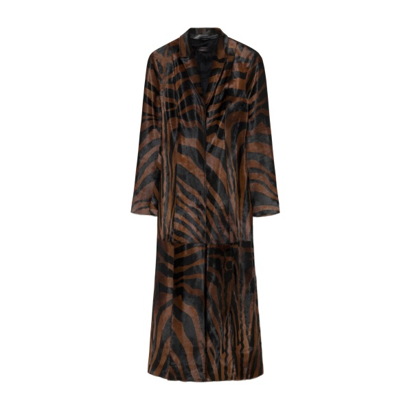 SIMKHAI Rilo Calf Hair Coat in Zebra