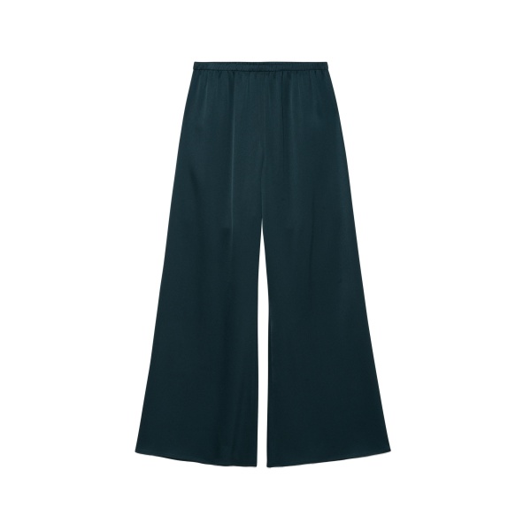 SIMKHAI Roni Satin Pant in Dark Spruce