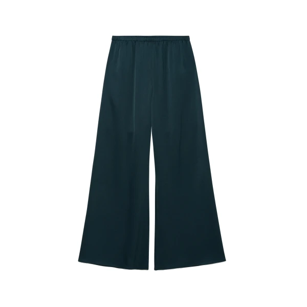 SIMKHAI Roni Satin Pant in Dark Spruce
