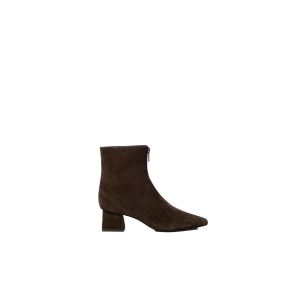 Ryder Suede Zip Boot in Cacao
