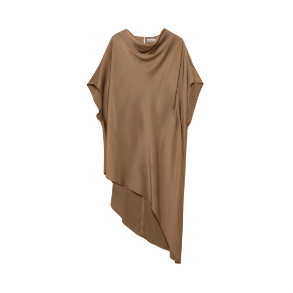 SIMKHAI Sadia Satin Mini Dress in Ochre