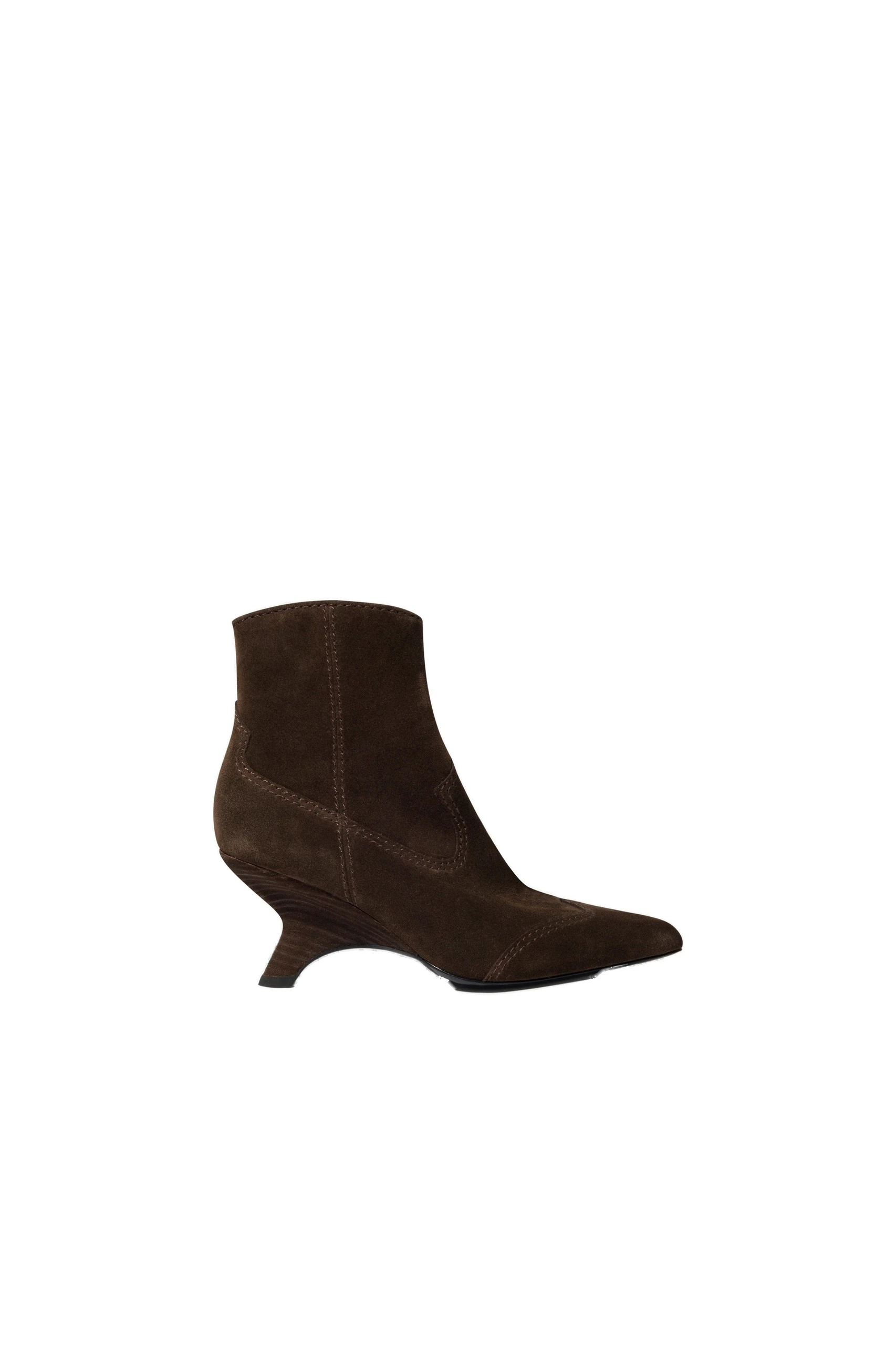SIMKHAI Shadow Western Suede Boot in Cacao SIMKHAI Shadow Western Suede Boot in Cacao