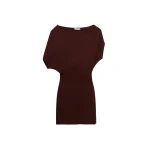 SIMKHAI Shania Off Shoulder Mini Dress in Mahogany