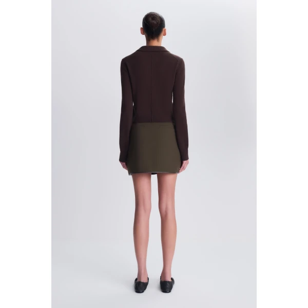 Sheridan Mini Skirt in Dark Olive Multi - Image 5