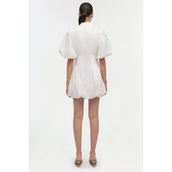 Signature Cleo Dress in White - Image 5