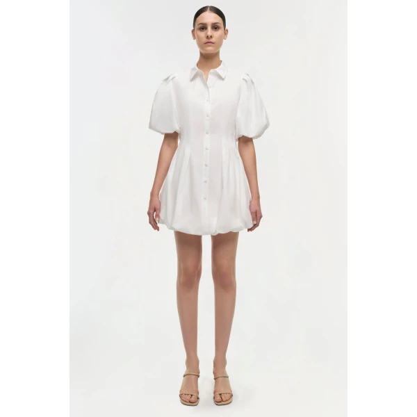 Signature Cleo Dress in White - Image 6