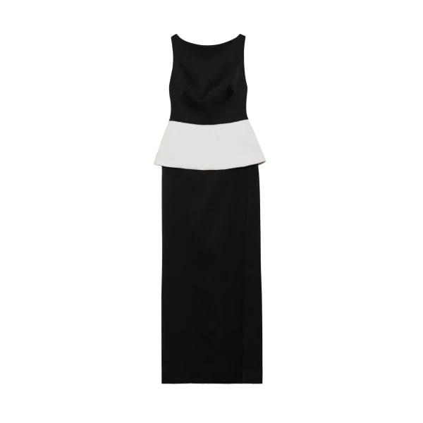 SIMKHAI Sirel Gown in Black Frost Multi