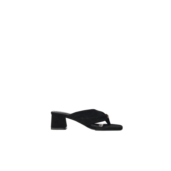SIMKHAI Stella Suede Block Heel in Black