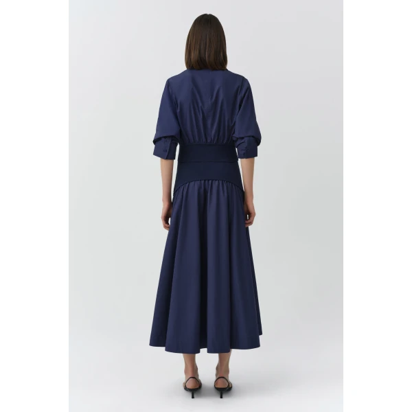 Stiles Cotton Shirt in Midnight - Image 5