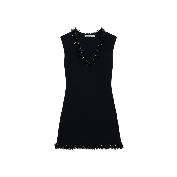 SIMKHAI Suki Compact Knit Mini Dress in Black