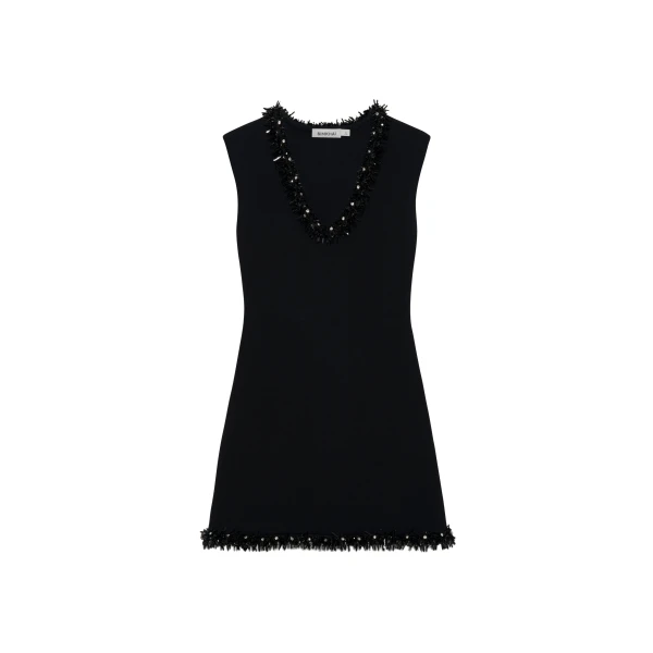 SIMKHAI Suki Compact Knit Mini Dress in Black