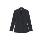 SIMKHAI Surabhi Hourglass Blazer in Dark Charcoal