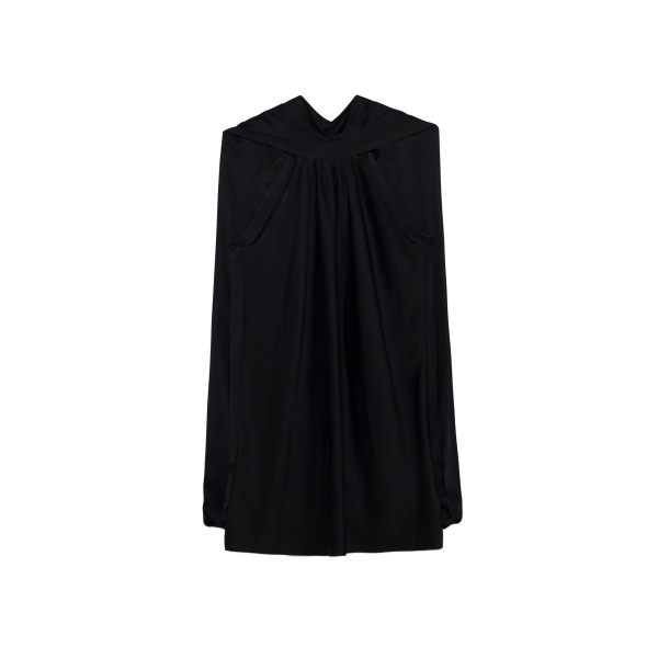 SIMKHAI Toni Satin Mini Dress in Black