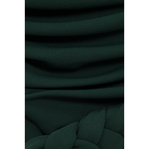 Valen Draped Jersey Top in Everglade - Image 6