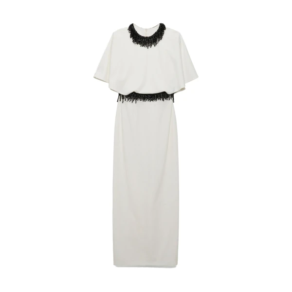Vantrel Embellished Gown in Ivory