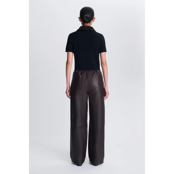 Vayla Wool Cashmere Polo in Black Chocolate Multi - Image 5