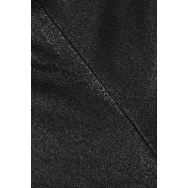 Veda Cropped Leather Pant in Black - Image 5