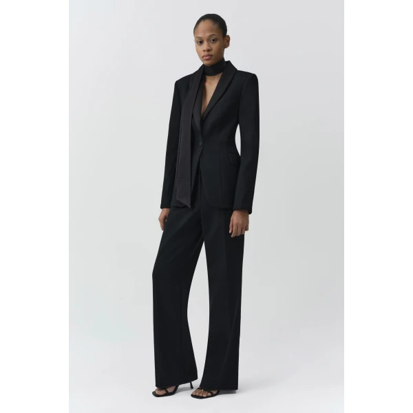 Viveka Collarless Jacket in Black - Image 5