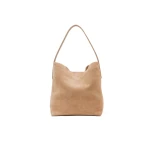 SIMKHAI Wynn Large Suede Bucket Bag in Desert