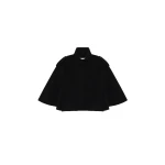 SIMKHAI Yara Wool Cape Jacket in Black | Jackets | Coveti