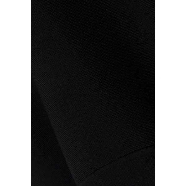 Zev Compact Knit Midi Skirt in Black - Image 6