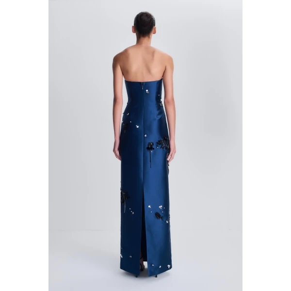 Zirelle Embellished Gown in Ink - Image 5