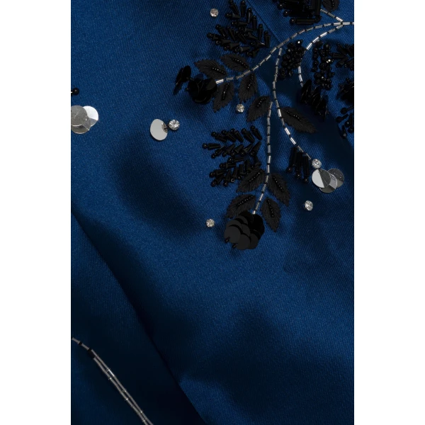 Zirelle Embellished Gown in Ink - Image 6