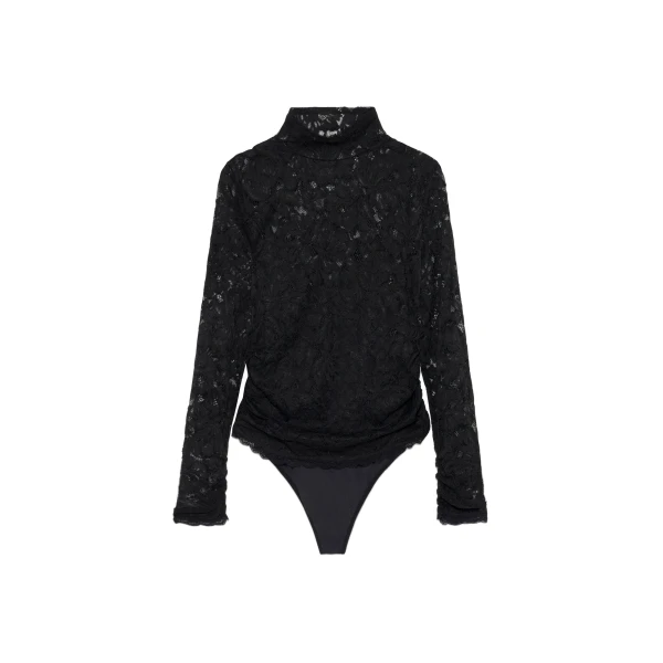 Zurie Lace Bodysuit in Black