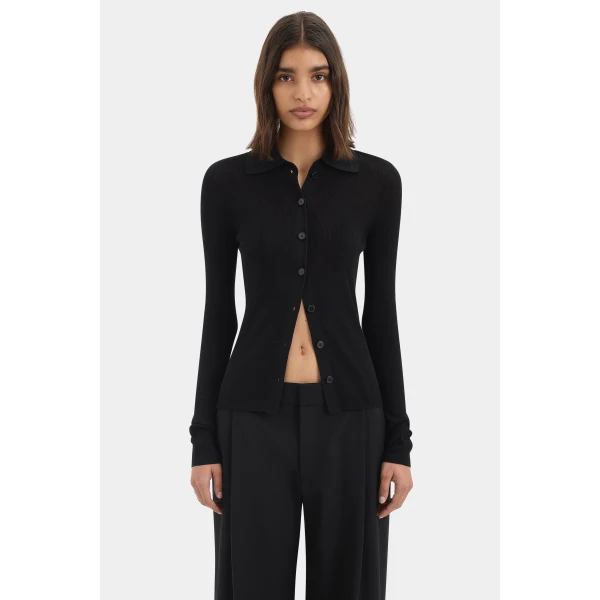 SIR the Label Aela Cardigan in Black | Cardigan | Coveti