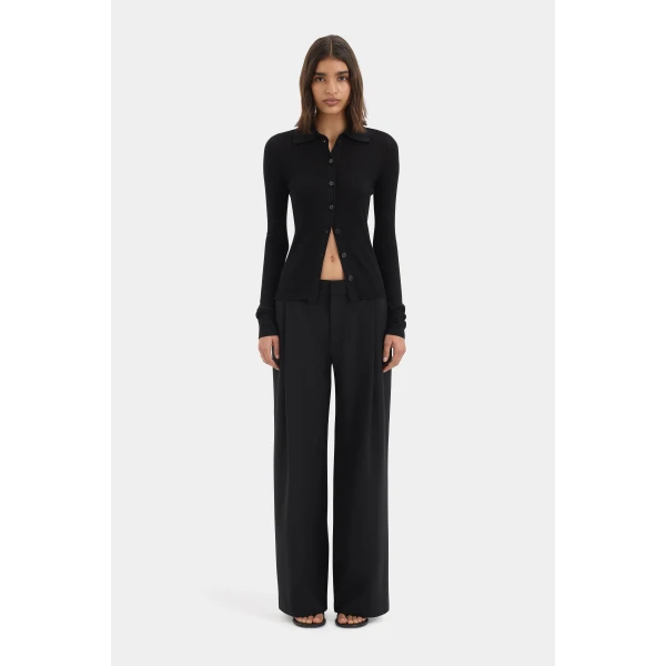 SIR the Label Aela Cardigan in Black | Cardigan | Coveti