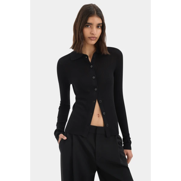 SIR the Label Aela Cardigan in Black | Cardigan | Coveti