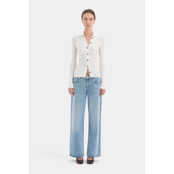 SIR the Label Aela Cardigan in Ivory | Cardigan | Coveti