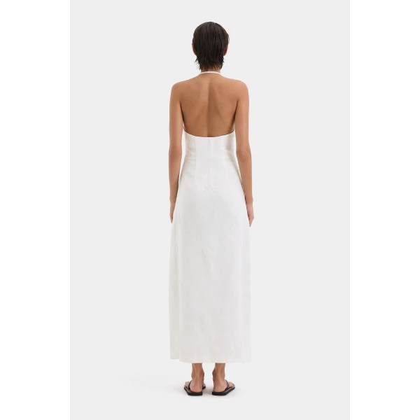 SIR the Label Alessandra Midi Dress in Ivory | Midi Dresses | Coveti